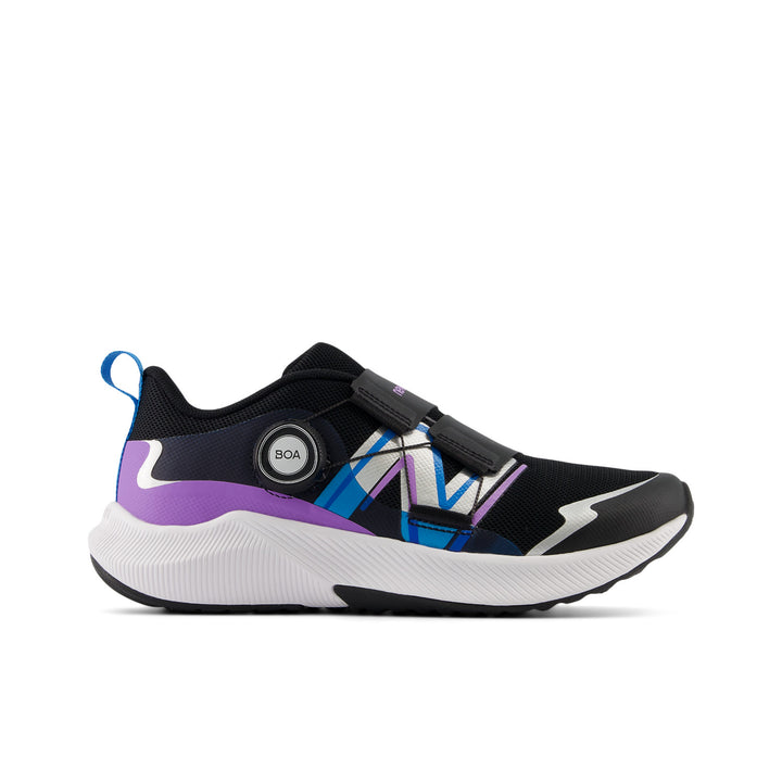 Big Kid's New Balance DynaSoft Reveal v4 Boa Color: Black with Purple Fade 1