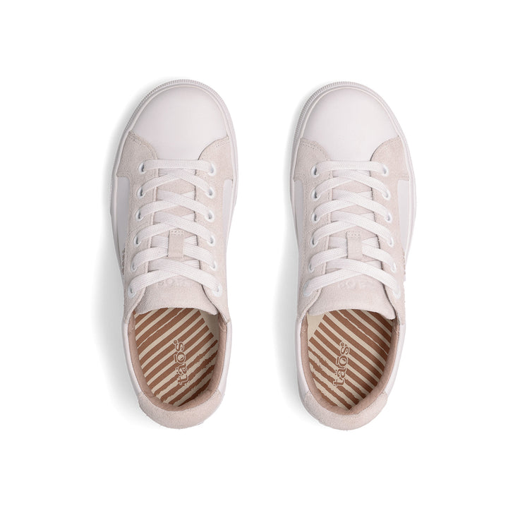 Women's Taos Heart & Soul Lux Color: White/Ice Suede  3