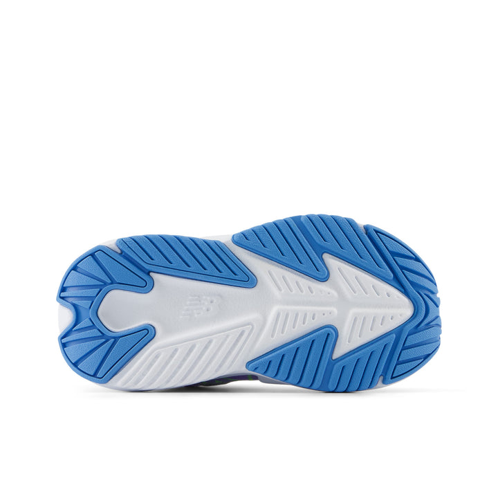 Toddler's New Balance Rave Run v2 Bungee Lace with Top Strap Color: lilac Glo with Sky Blue 5