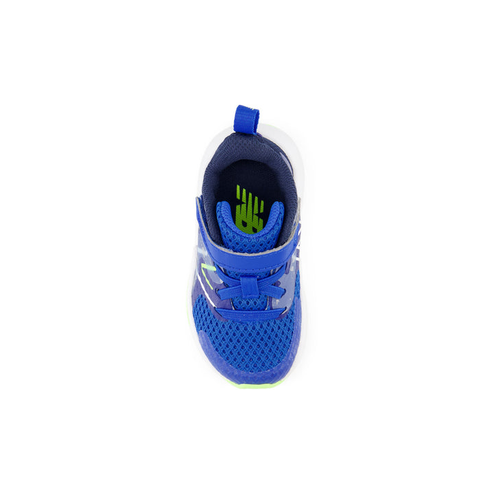 Toddler's New Balance Rave Run v2 Bungee Lace with Top Strap Color: Team Royal with Blue Oasis 5