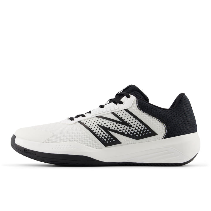 Men's New Balance 696v6 Color: White with Black  6