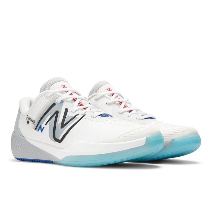 Men's New Balance FuelCell 996v5 Pickleball Color: White with Grey & Team Royal 4