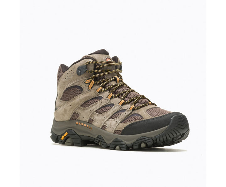 Men's Merrell Moab 3 Mid Color: Walnut (WIDE WIDTH) 1