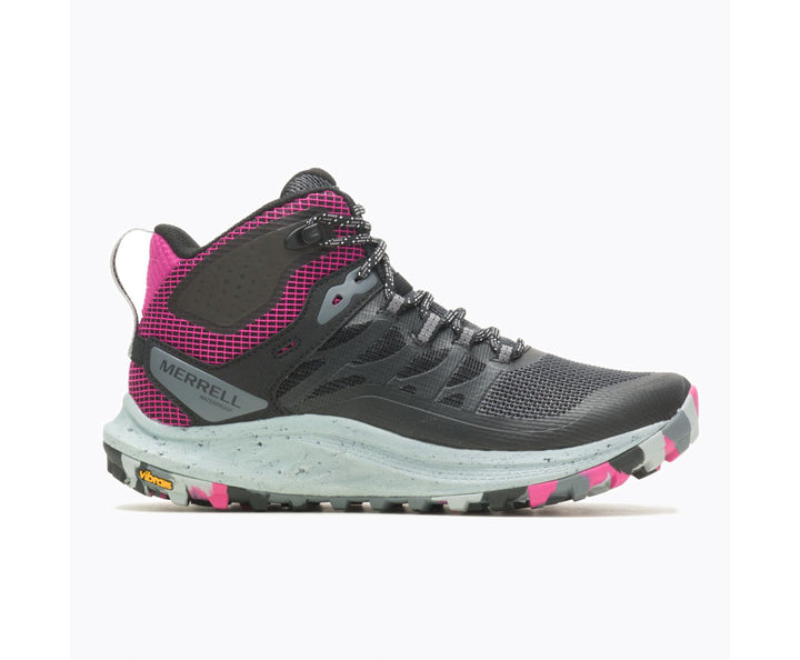 Women's Merrell Antora 3 Mid Waterproof Color: Black/ Fuchsia 