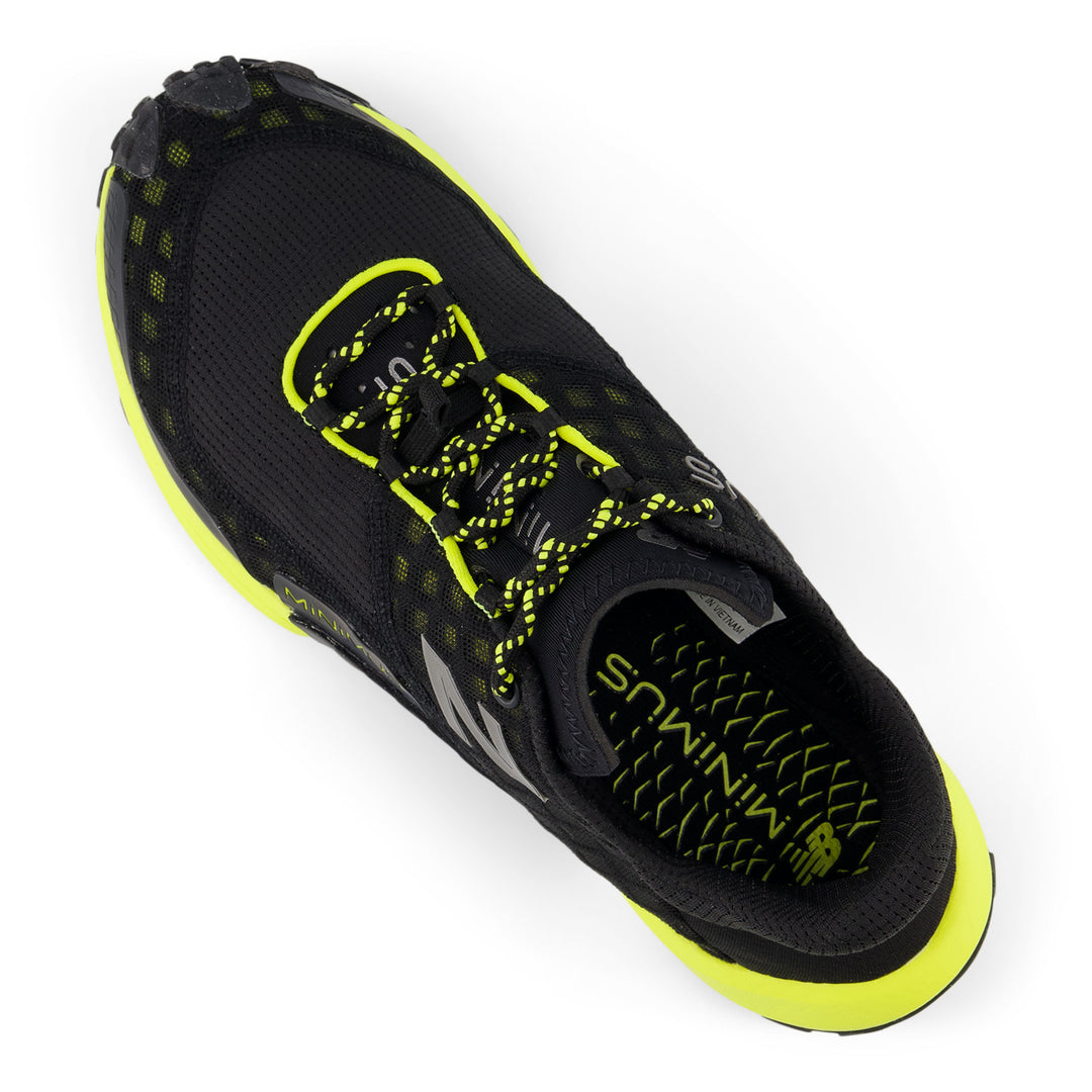 Men's New Balance Minimus Trail Color: Black/Firefly 9