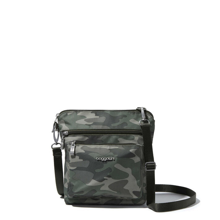 Baggallini Modern Pocket Crossbody Color: Olive Camo  1