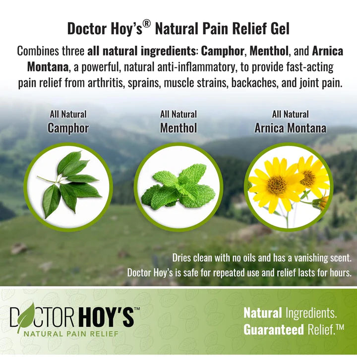Doctor Hoy's Natural Pain Relief Gel (8 oz.) | Topical Gel to Relieve Pain