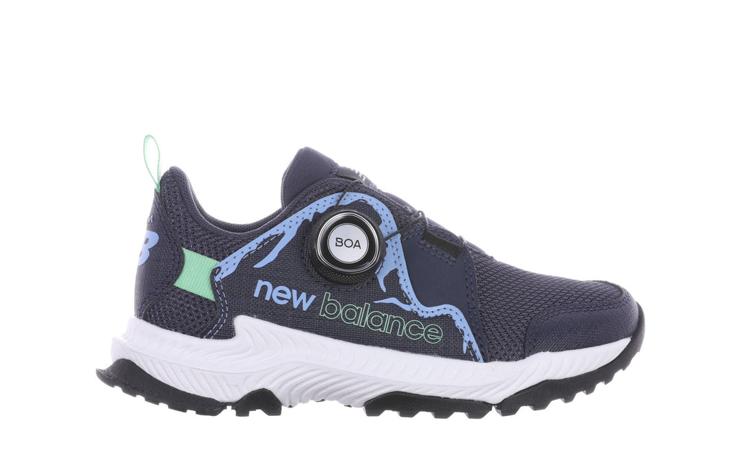 Little Kid's New Balance DynaSoft Trail Magic Boa Color: Midnight/ Electric Sky 1