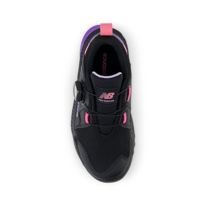 Little Kid's DynaSoft Trail Magic Boa Color: Black/Violet Crush  3