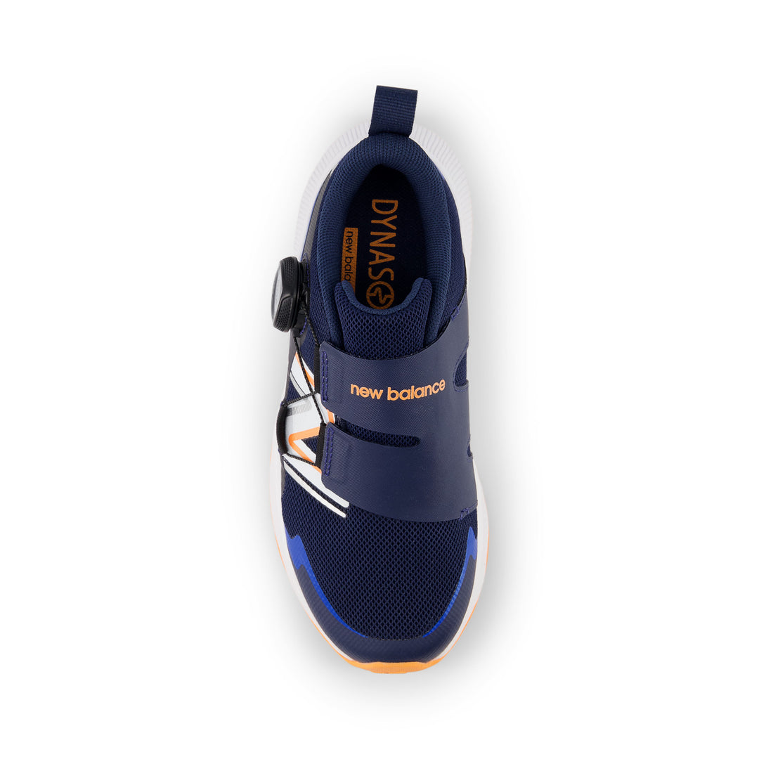 Little Kid's New Balance DynaSoft Reveal v4 BOA Color: Nb Navy with Hot Mango 3