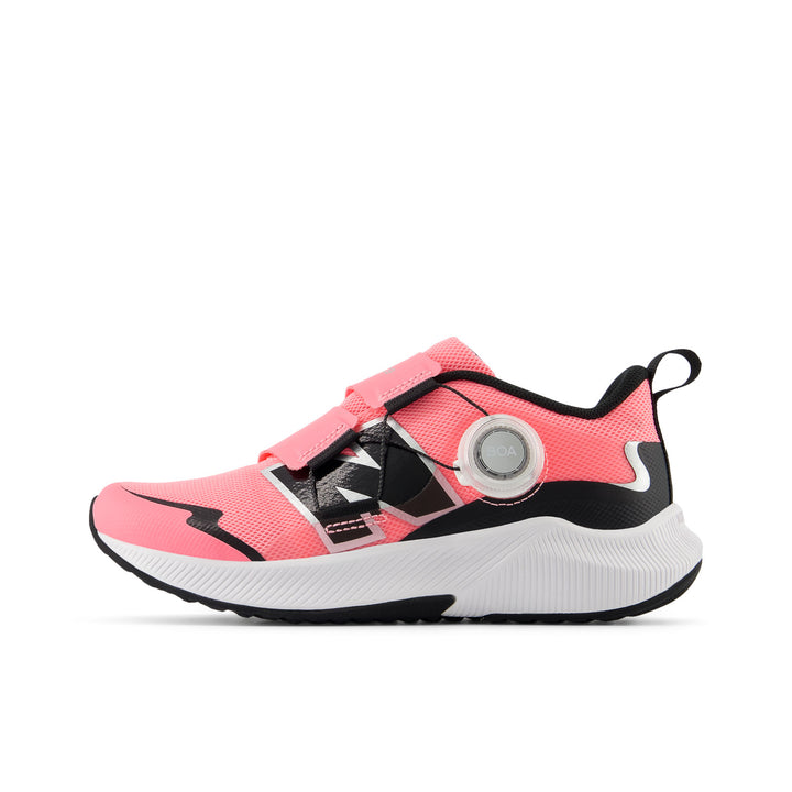 Little Kid's New Balance DynaSoft Reveal v4 BOA Color: Ultra Pink with Black 6