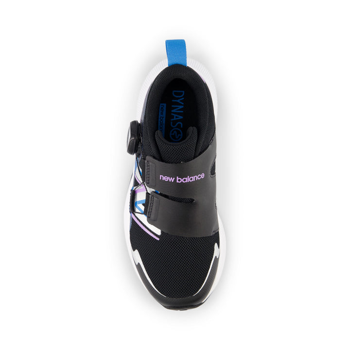 Little Kid's New Balance DynaSoft Reveal v4 BOA Color: Black with Purple Fade 3