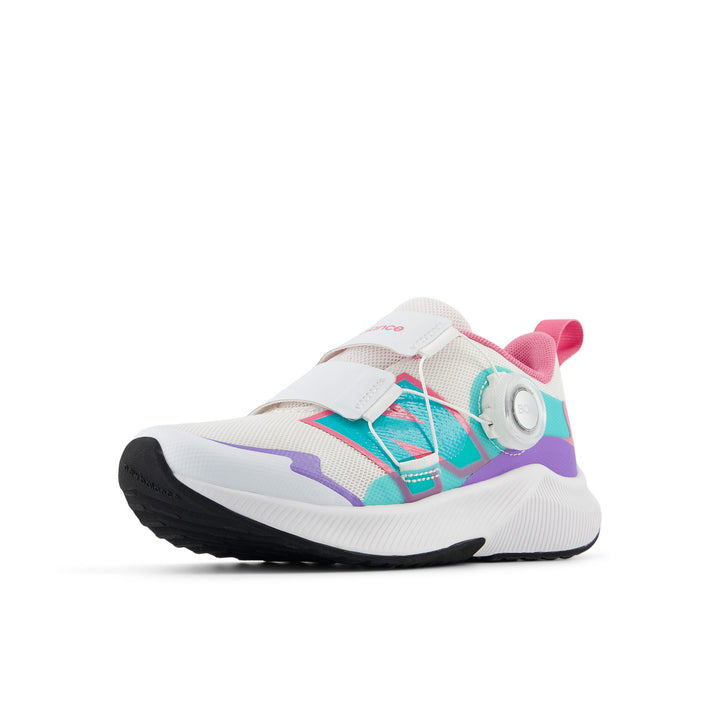 Little Kid's New Balance DynaSoft Reveal v4 BOA Color: White Violet Crush 8