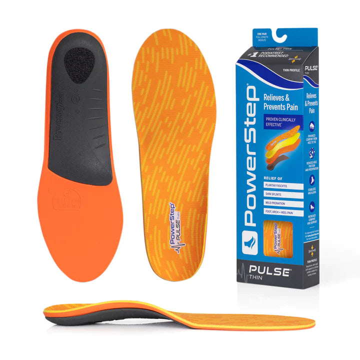 PowerStep PULSE Thin Insoles | Arch Pain Relief Insert, For Cleats and SpikesPowerStep PULSE Thin Insoles | Arch Pain Relief Insert, For Cleats and Spikes