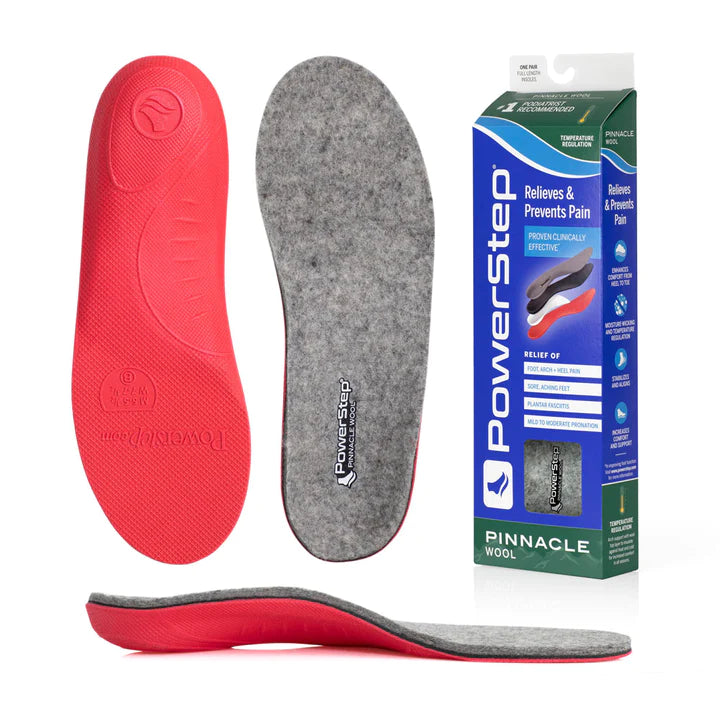 PowerStep Wool Insoles Arch Support Wool Orthotic, Temperature Control Insoles 1