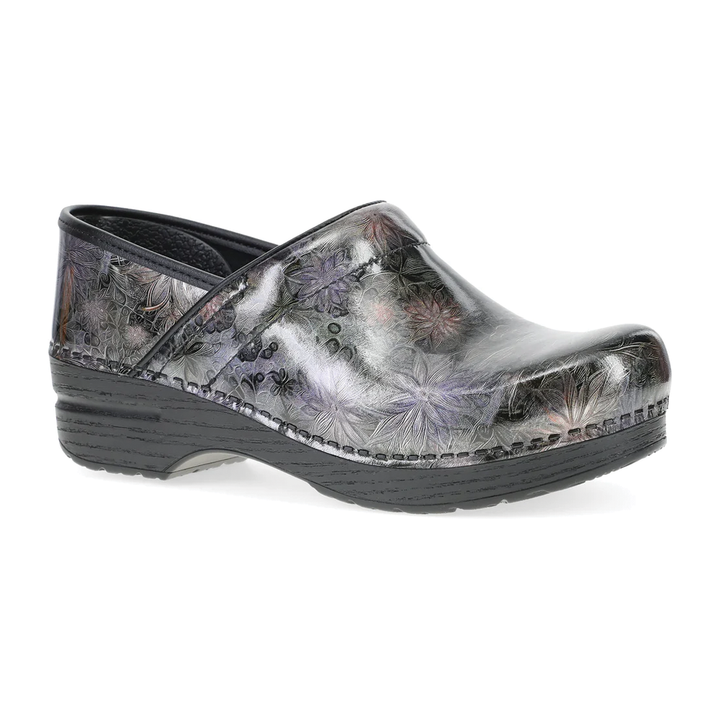 Women's Dansko Professional Clog Color: Etched Floral Patent 1