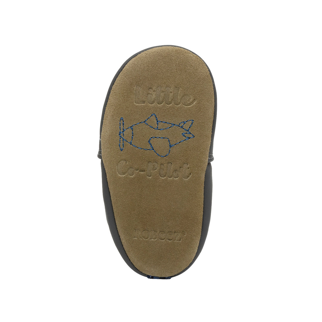 Robeez Little Co-Pilot Soft Soles Color: Grey 7