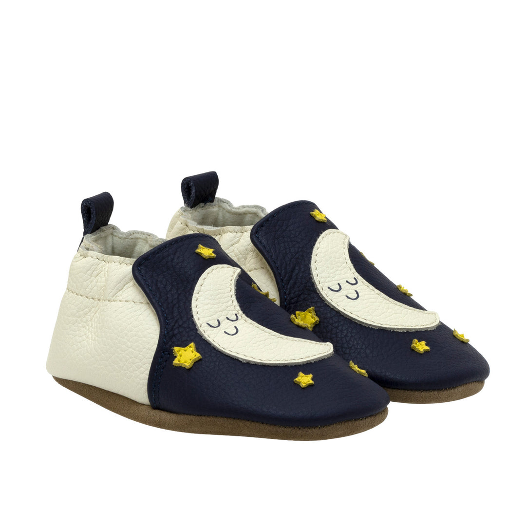 Robeez Shine Bright Soft Soles Color: Navy  1