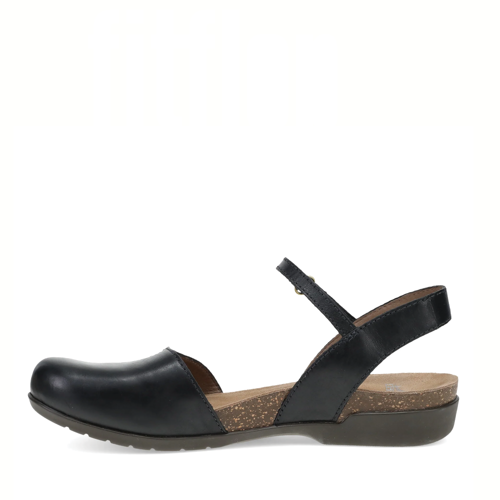 Women's Dansko Rowan Color: Black Waxy Burnished Mary Jane  2