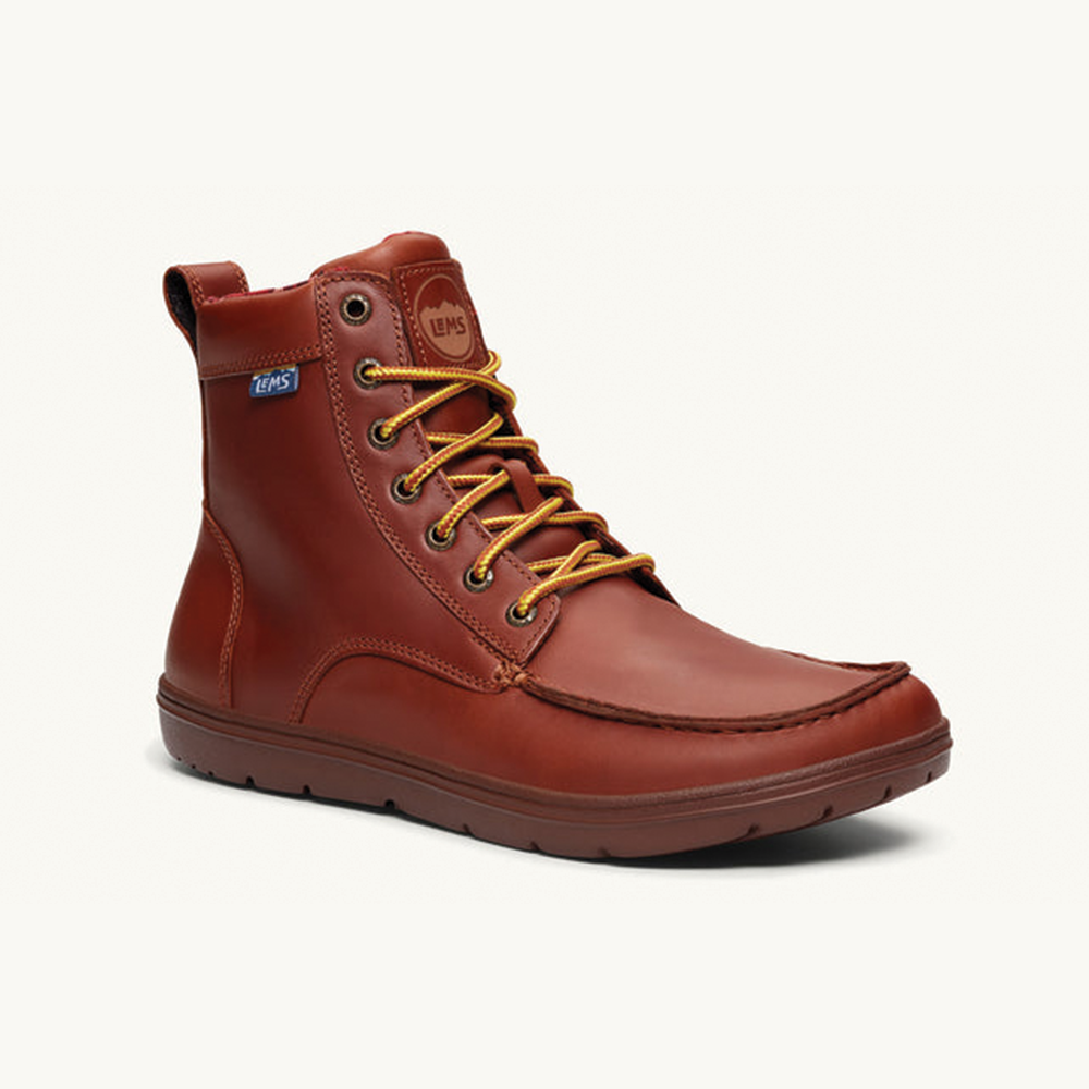 Unisex Lems Boulder Boot Leather Color: Russet  1