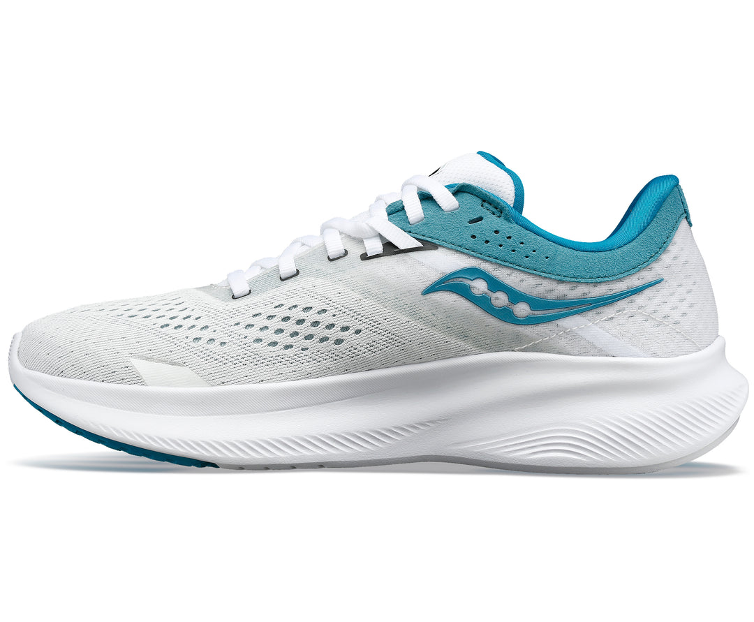 Women's Saucony Ride 16 Color: White | Ink