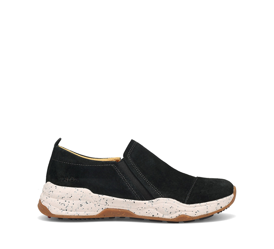 Women's Taos Super Step In Color: Black Nubuck  2