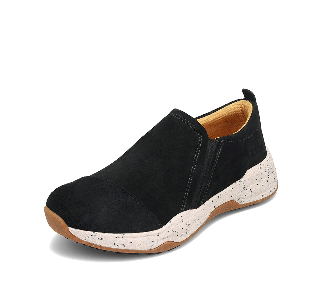 Women's Taos Super Step In Color: Black Nubuck  7