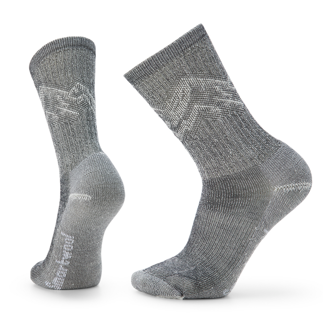 Smartwool Hike Classic Edition Mountain Pattern Crew Socks Color: Black