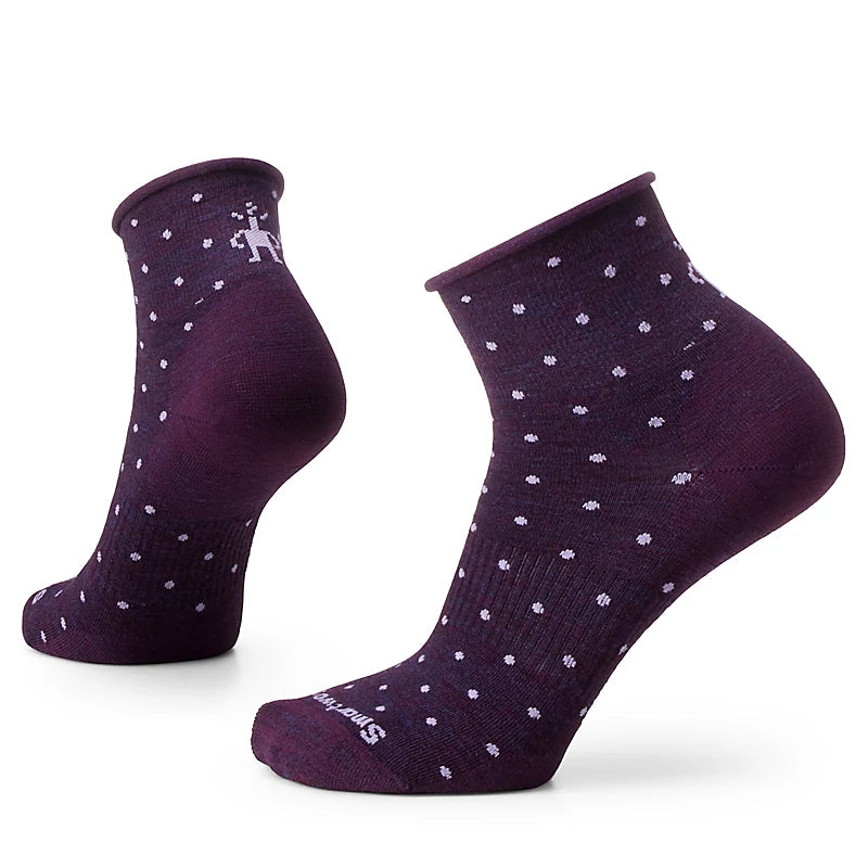 Smartwool Everyday Classic Dot Ankle Socks Zero Cushion Color: Purple Iris