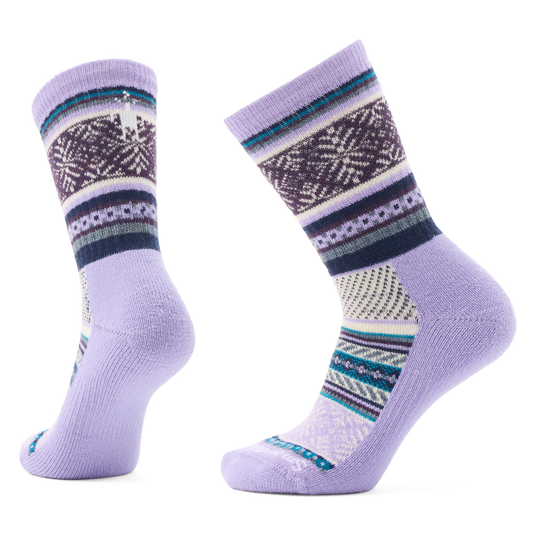 Smartwool Everyday Fair Isle Sweater Crew Socks Color: Ultra Violet