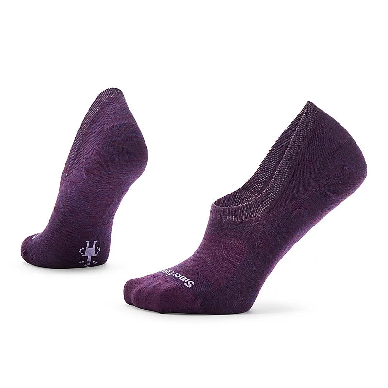 Smartwool Everyday No Show Socks Zero Cushion Color: Purple Iris-Ultra Violet