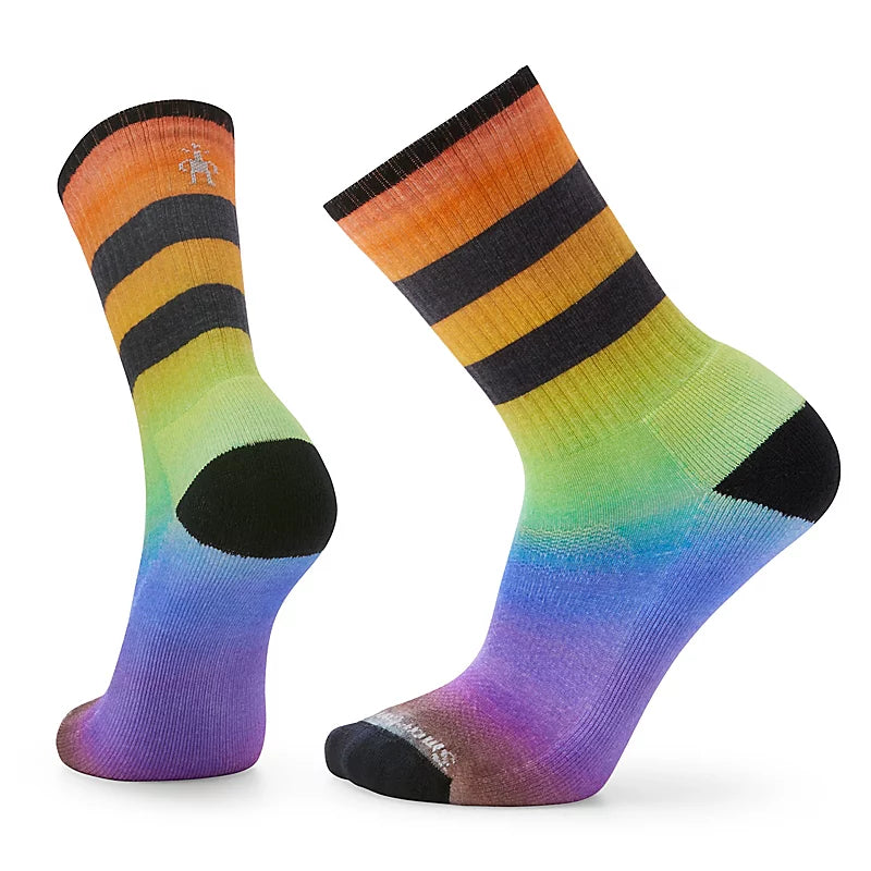 Smartwool Athletic Pride Rainbow Print Crew Socks Color: Multi Color