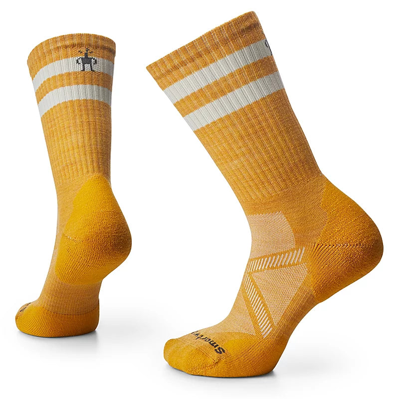 Smartwool Athletic Stripe Targeted Cushion Crew Socks Color: Honey Gold