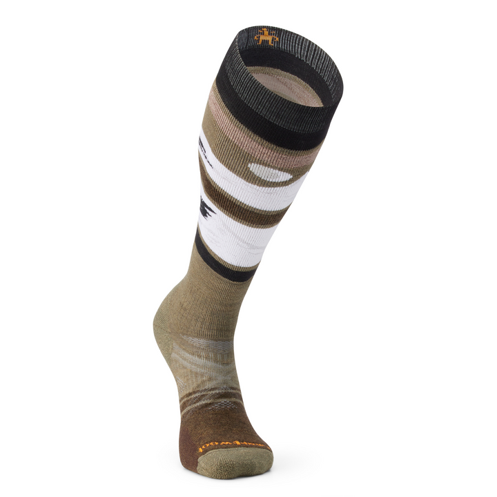 Smartwool Ski Midnight Ski Pattern Over the Calf Socks Color: Winter Moss 2