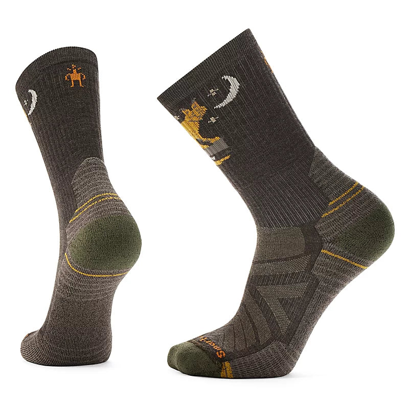 Smartwool Hike Light Cushion Nightfall In The Forest Crew Socks Color: Chestnut 1