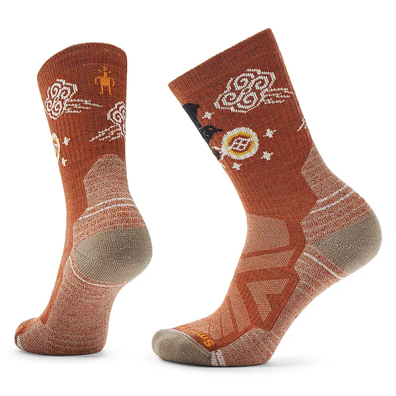 Women's Smartmool Hike Guardian Of The Skies Crew Socks Light Cushion Color: Picante 1
