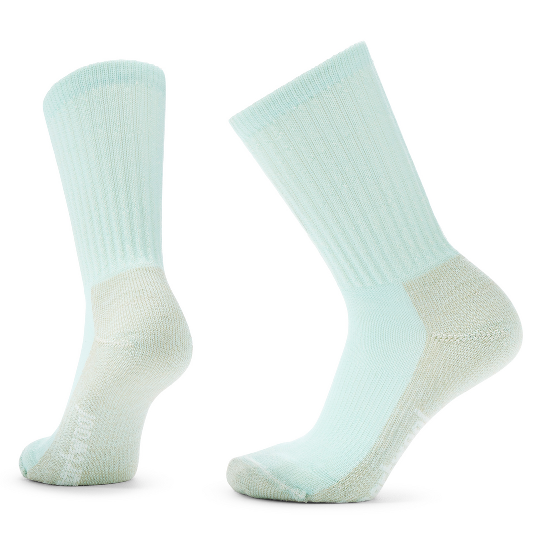 Women's Smartwool Hike Classic Edition Crew Socks: Bleached Aqua