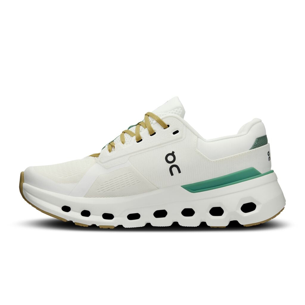 Women's On Cloudrunner 2 Color: Undyed White | Green  4