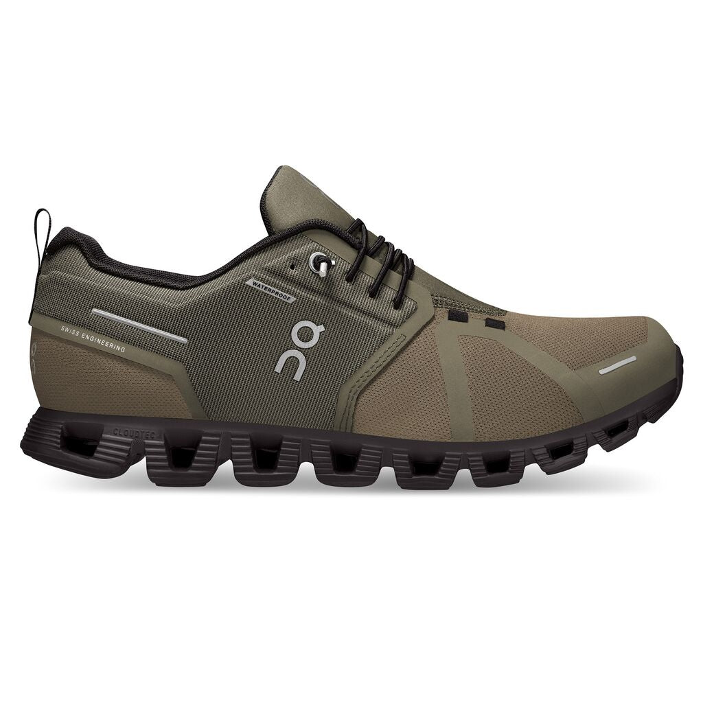 Men's On-Running Cloud 5 Waterproof Color: Olive | Black