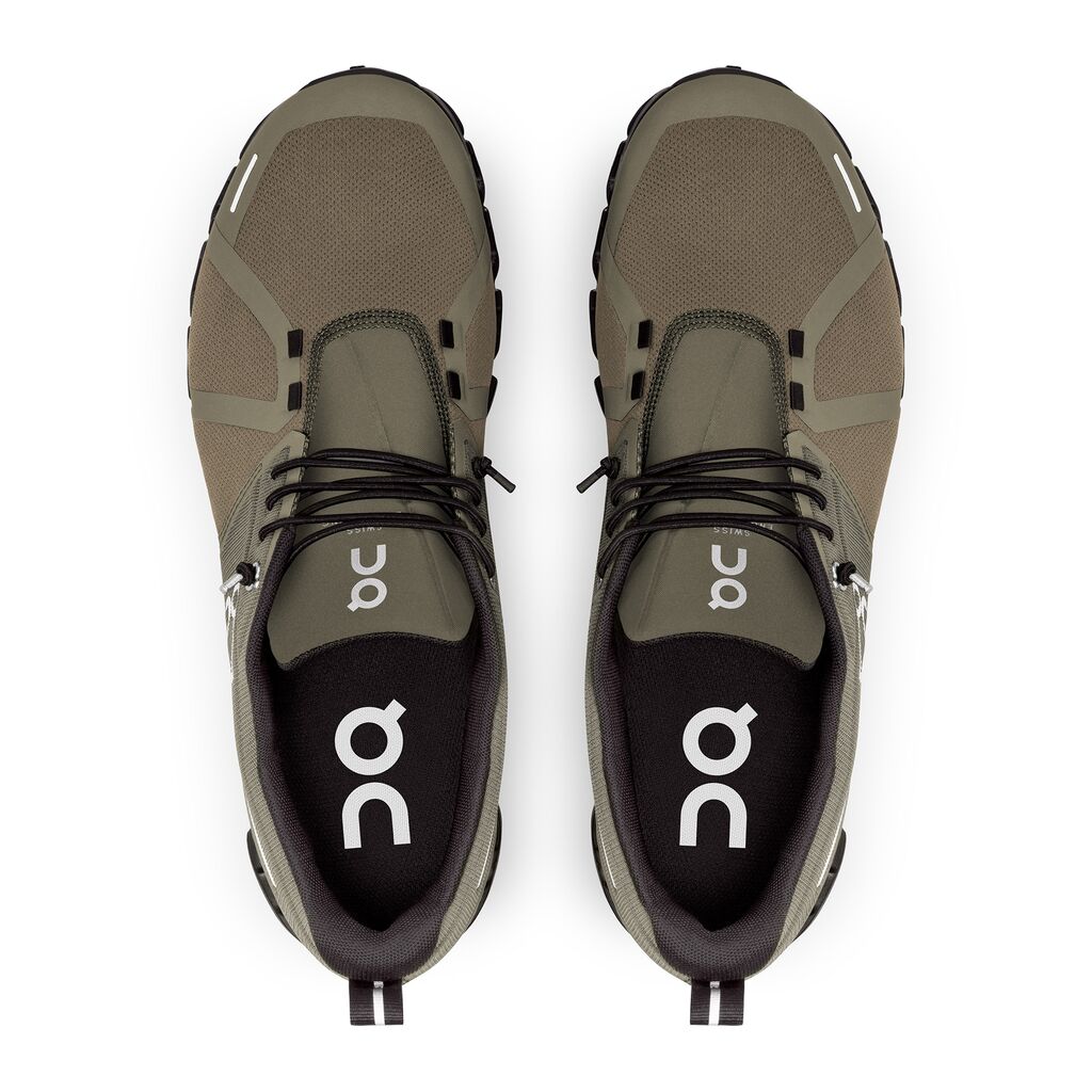 Men's On-Running Cloud 5 Waterproof Color: Olive | Black