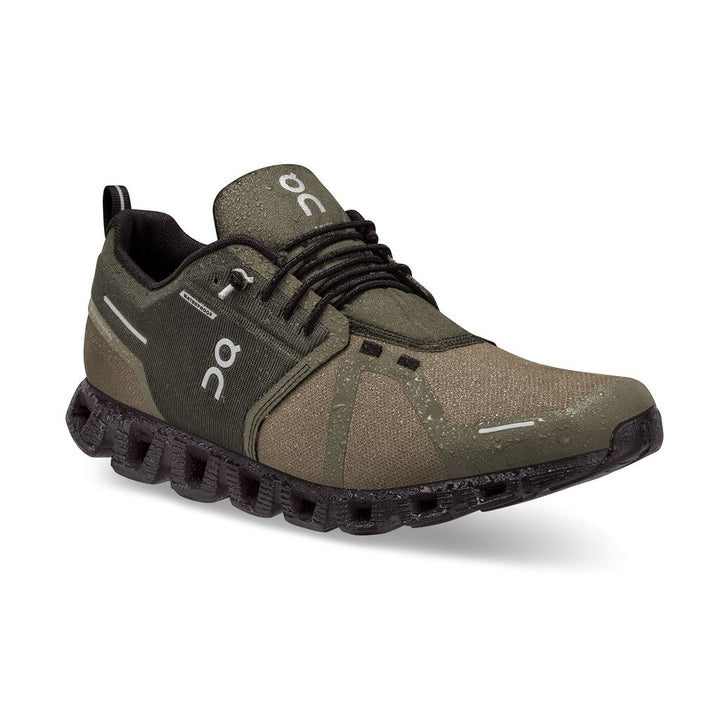 Men's On-Running Cloud 5 Waterproof Color: Olive | Black