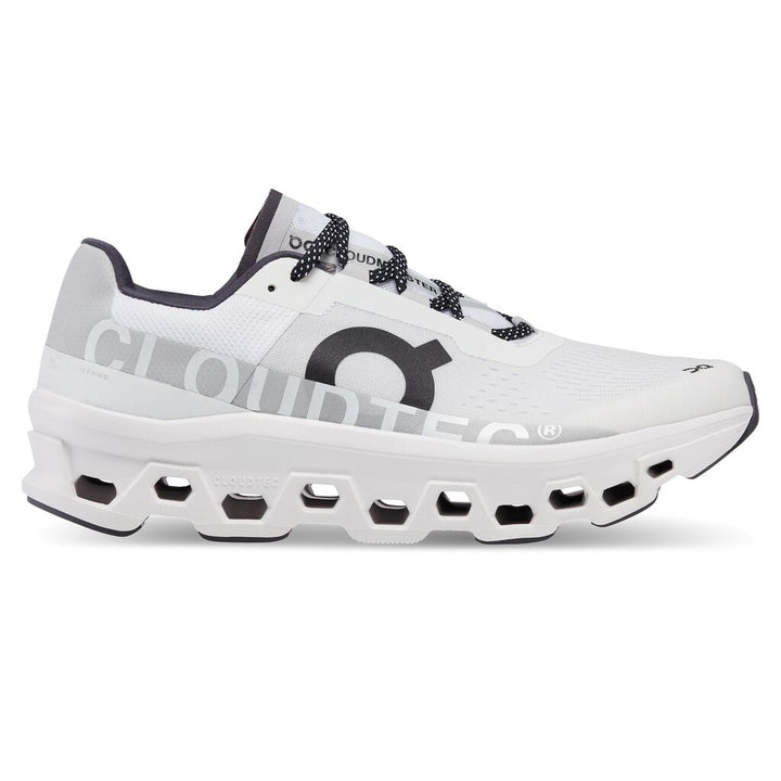 Men's On-Running Cloudmonster Color: All White 2