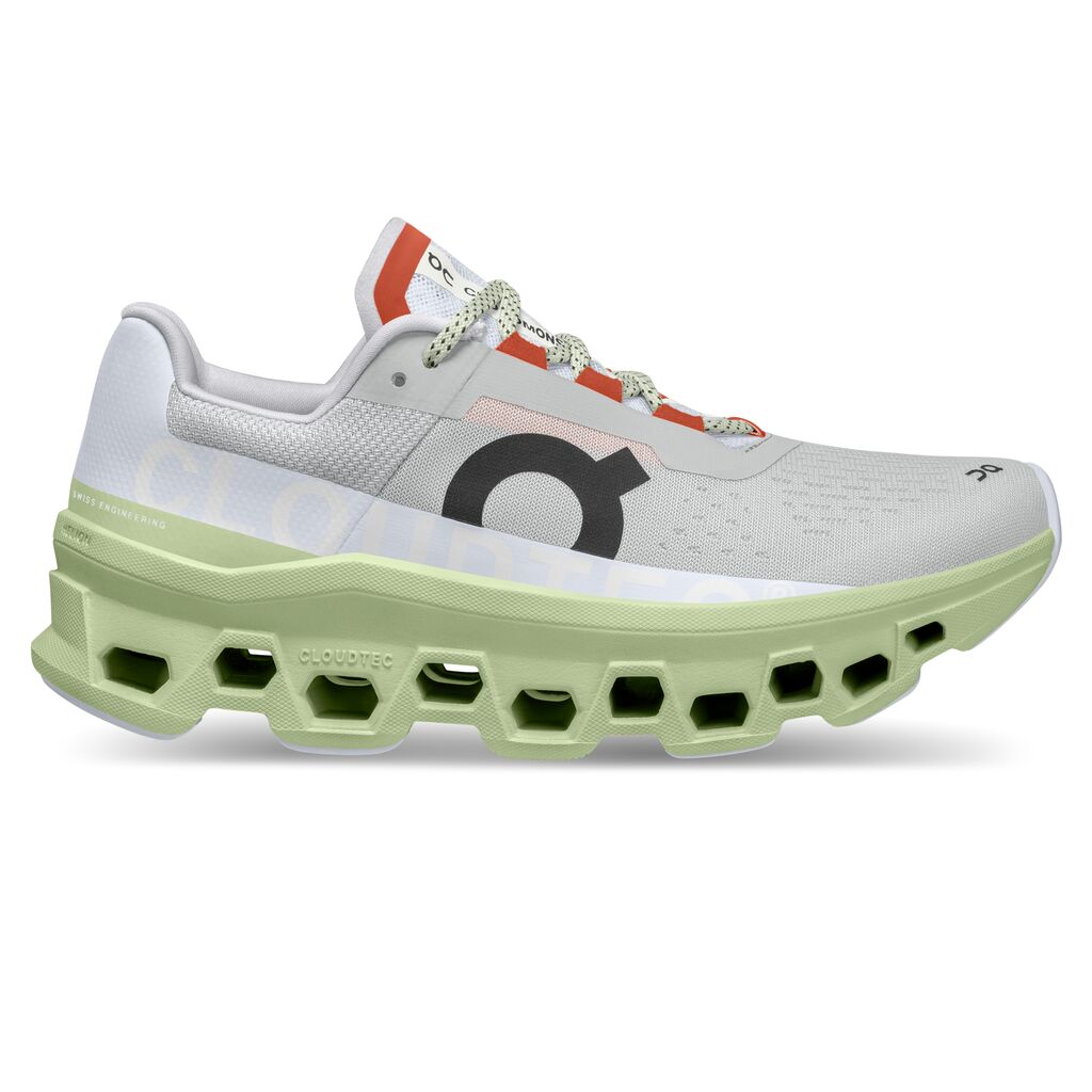 Women's On-Running Cloudmonster Color: Glacier | Meadow