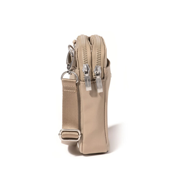 Baggallini Modern Take Two RFID Crossbody Color: Taupe Twill  5