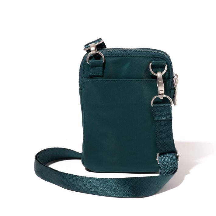 Baggallini Modern Take Two RFID Crossbody Color: Emerald Twill  6