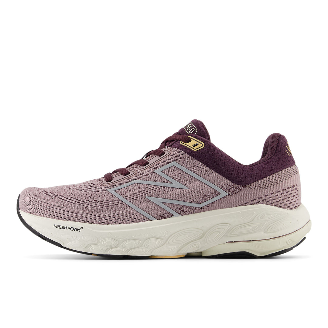 Women's New Balance Fresh Foam X 860v14 Color: Ice wine/ Plum Brown  2