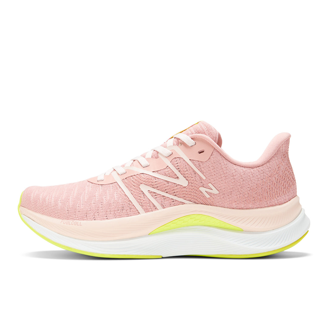 Women's New Balance FuelCell Propel v4 Color: Pink Moon with Quartz Pink and thirty watt