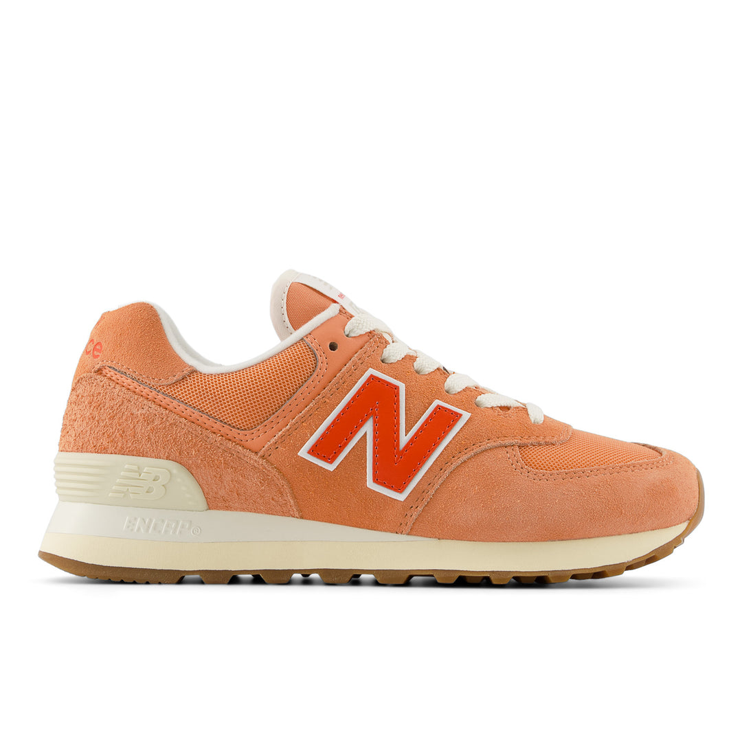 Women's New Balance 574 Core Color: Copper with Neo Flame 1