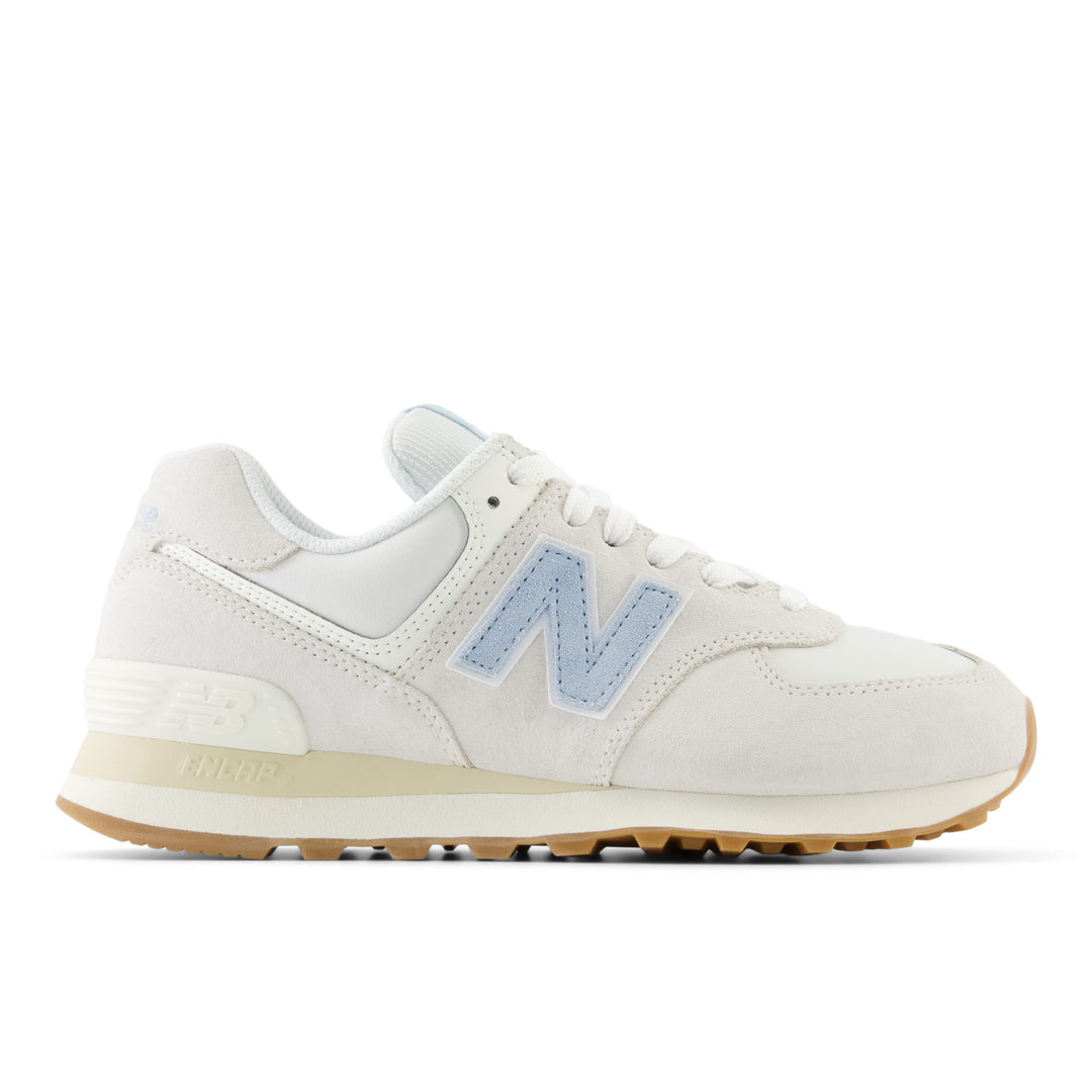 Women's New Balance 574 Core Color: Reflection / Light Chrome Blue 9