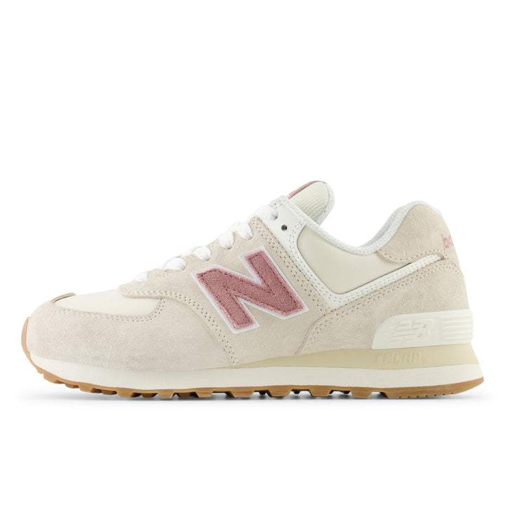 Women's New Balance 574 Color: Linen Rosewood